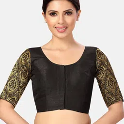 Studio Shringaar Brocade Sleeves Saree Blouse-image-55