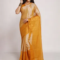 WoodenTant Woven Design Zari Tissue Saree-image-102