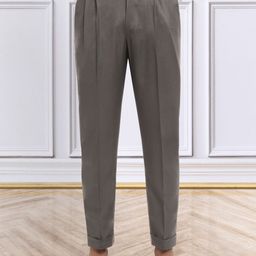 KLOTTHE Women Slim Fit Mid-Rise Cotton Formal Trouser-image-69