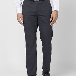 Park Avenue Men Checked Formal Trouser-image-85