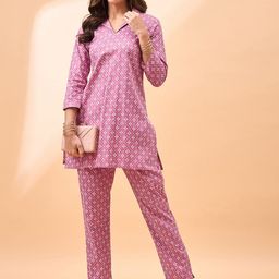 all about you Printed Top & Trousers Co-Ord-21