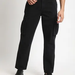 The Roadster Lifestyle Co Pure Cotton Relaxed Fit Cargo Trouser-picture-1
