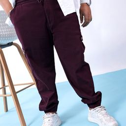 HARDSODA Men Plus Size Mid-Rise Cargos-10