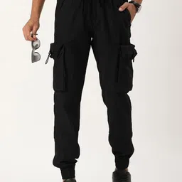 Bene Kleed Men Mid-Rise Pure Cotton Cargo Trousers-image-21