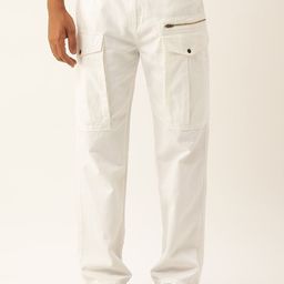 Bene Kleed Men Relaxed Pure Cotton Cargo Trousers-image-26
