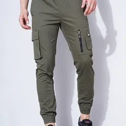 British Club Men Smart Slim Fit Low-Rise Joggers-image-34
