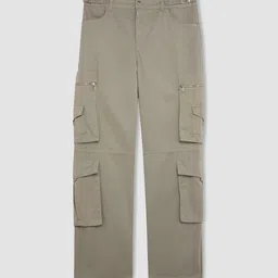 DeFacto Women Mid Rise Pure Cotton Cargos-image-87