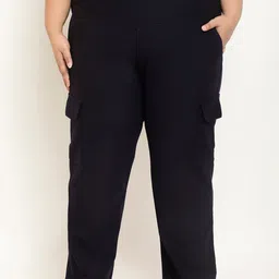 Amydus Women Plus Size High-Rise Cargos-image-45
