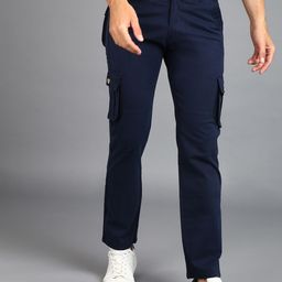 Urbano Fashion Men Mid-Rise Cargos Trousers-image-30