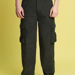 Bene Kleed Men Loose Fit Mid-Rise Cotton Cargos Trousers-image-70