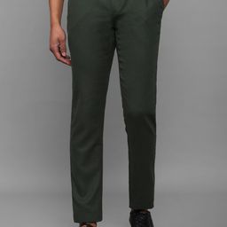 Allen Solly Men Mid-Rise Textured Slim Fit Plain Trousers-image-22