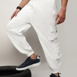 Campus Sutra Men Relaxed Loose Fit Easy Wash Chinos Trousers-image-97