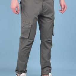 Crimsoune Club Men Smart Easy Wash Cotton Regular Fit Cargo Trouser-picture-28