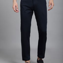 JAINISH Men Relaxed Tapered Fit Easy Wash Pure Cotton Chinos Trousers-image-81