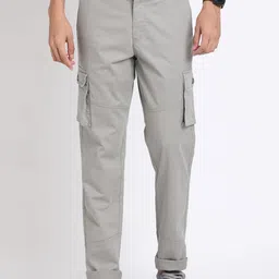 Turtle Men Relaxed Straight Fit Chinos Trousers-image-30
