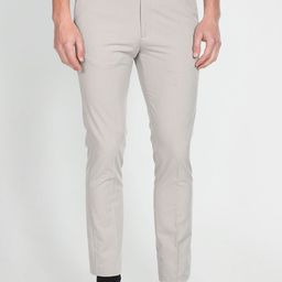 Arrow Men Slim Fit Solid Autoflex Formal Trousers-image-48