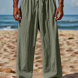 StyleCast x Revolte Men Loose Fit Mid-Rise Cotton Chinos Trousers-picture-32