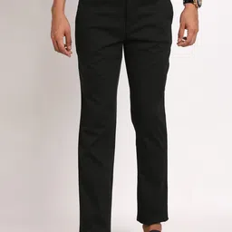 Turtle Men Mid-Rise Smart Skinny Fit Cotton Chinos Trousers-image-61