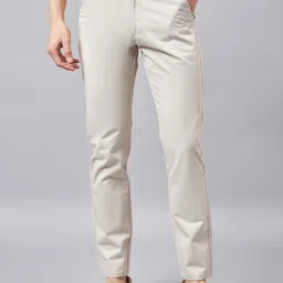 STUDIO NEXX Men Relaxed Cotton Regular Fit Chinos Trousers-image-47