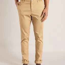 Indian Terrain Men Brooklyn Slim Fit Trousers-image-67
