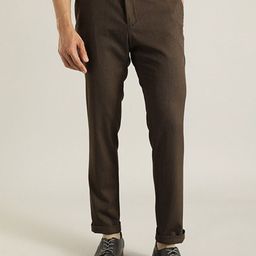 Indian Terrain Men Mid-Rise Brooklyn Slim Fit Chinos Trousers-image-31