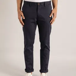 Indian Terrain Men Brooklyn Slim Fit Mid Rise Trousers-image-60