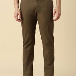 Allen Solly Men Mid-Rise Slim Fit Cotton Chinos Trousers-picture-16