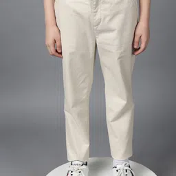 One Friday Boys Regular Fit Mid-Rise Embroidered Stretchable  Chinos Trousers-image-3