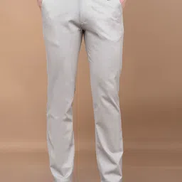 Crimsoune Club Men Textured Printed Smart Slim Fit Mid-Rise Chinos Trousers-image-20