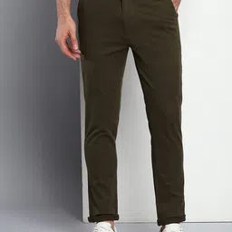Dennis Lingo Men Mid-Rise Smart Slim Fit Chinos Trousers-image-55
