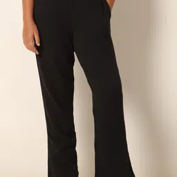 Vero Moda Girls Flared Mid-Rise Cotton Trousers-image-19