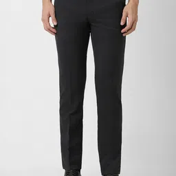 Peter England Men Slim Fit Mid-Rise Formal Trouser-picture-44