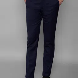 Louis Philippe Men Slim Fit Mid-Rise Chinos Formal Trousers-picture-20