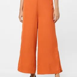 Vero Moda Women Orange Trousers-picture-1