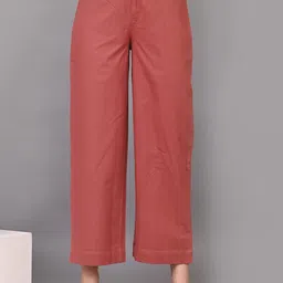 IQRAAR Women Mid Rise Cotton Trousers-picture-43