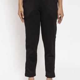 TAG 7 Women Black Ethnic Cigarette Trousers-picture-13