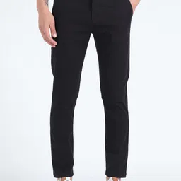 Flying Machine Men Tapered Fit Mid-Rise Cotton Trousers-picture-15