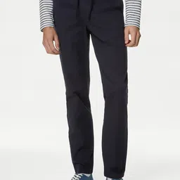 Marks & Spencer Men Tapered Fit Mid Rise Trousers-image-18