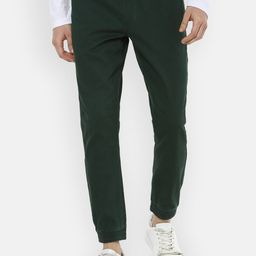 Louis Philippe Jeans Men Green Trousers-image-28