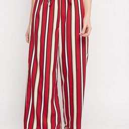 NABIA Women Striped Relaxed High-Rise Trousers-picture-44