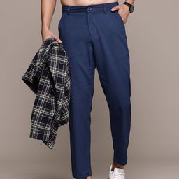 The Roadster Lifestyle Co. Men Pure Cotton Relaxed Trousers-picture-49