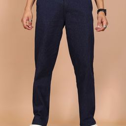 HIGHLANDER Men Cotton Plain Flat-Front Trousers-image-70