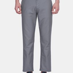 Blackberrys Men Grey B-90 Regular Fit Trousers-image-6