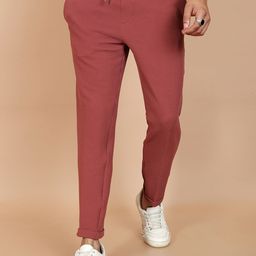 HIGHLANDER Men Striped Mid-Rise Trousers-picture-11