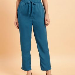 MINT STREET Women Mid-Rise Regular Trousers-image-93