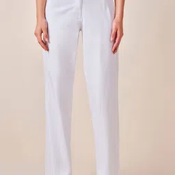 AND Women Straight Fit Parallel Trousers-image-96