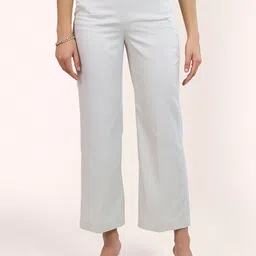 SALT ATTIRE Women Mid Rise Straight Fit Trouser-image-49