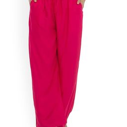 CHANDERKASH Women Relaxed Straight Leg Mid-Rise Cotton Trousers-image-90