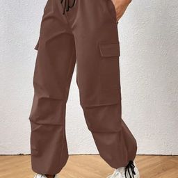 Next One Women Loose Fit Parachute Trousers-image-87