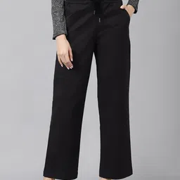 Xpose Women Comfort Wide Leg High-Rise Trousers-picture-50